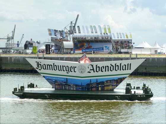 Hamburg, Hamburger Hafen, Fest, Feier, WeErbung für des Hamburger Abendblatt