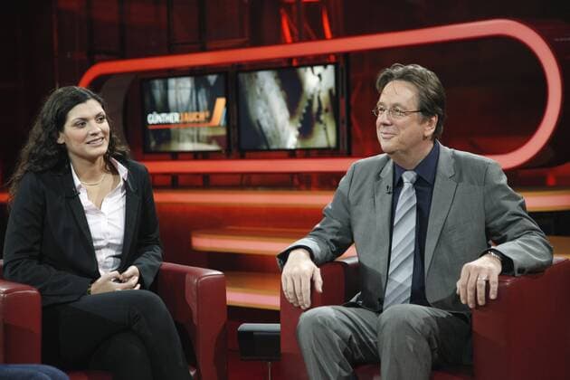Miriam Kachelmann, Jörg Kachelmann, in der Talk-Show GÜNTHER JAUCH am 14.10.2012 in Berlin Thema der Sendung: Kachelmanns Fall Was ist ein Freispruch wert?