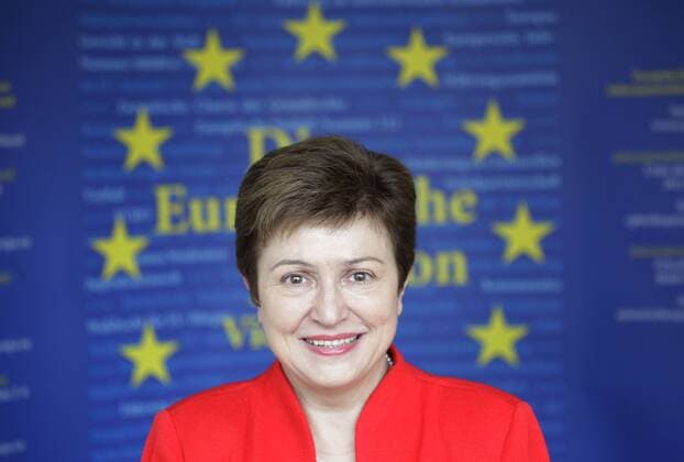 Berlin, Presselunch , Kristalina Georgieva, EU-Kommissarin für humanitäre Hilfe, Katastrophenschutz und Krisenreaktion. Thema: Die humanitären Herausforderungen der Syrien-Krise
