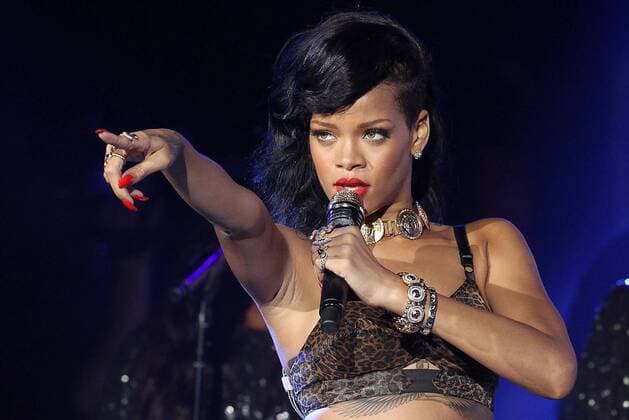 Rihanna, die Sängerin bei ihrem Konzert am 19.11.2012 in London im Rahmen ihrer 777 Secret Gig EuropaTour Rihanna 777 Secret Gig Tour in Concert in London, 2012 