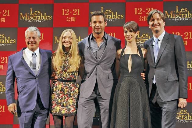 Les Miserables Tokyo Premiere Producer Cameron Mackintosh, actors Amanda Seyfried, Hugh Jackman, Anne Hathaway and director Tom Hooper attend the Les Miserables Japan premiere on November 28, 2012 in Tokyo, Japan. Foto:xK.xNarax xFuturexImage