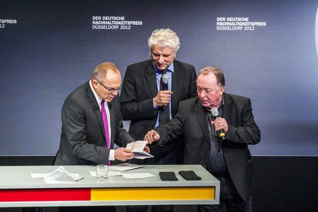Udo Wachtveitl, Peter Sodann, Stefan Schulze-Hausmann Verleihung Deutscher Nachhaltigkeitspreis für Städte und Gemeinden im Maritim Hotel in Düsseldorf