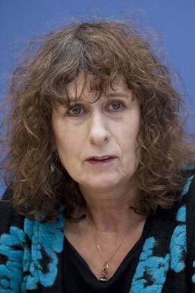 Franziska Becker DEU, Deutschland, Germany, Berlin, 11.12.2012 Franziska Becker, Karikaturistin. Bundespressekonferenz zum Thema Respekt für geistige Leistung - Vorschläge für ein modernes Urheberrecht. Deutsche Politik, 2012, Urheber, Kuenstler, Germany, Politics, Portrait, Portraet
