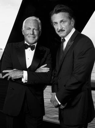 Giorgio Armani and Sean Penn have shared a charity campaign. IPAxPress 