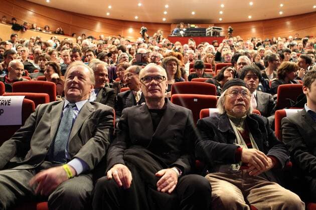 Albert Uderzo - Jean Claude Denis - Leiji Matsumoto - Comicfestival - 40e Festival international de la Bande Dessinee - in Angouleme - 03 02 2013 RenaudJoubert Panoramic 