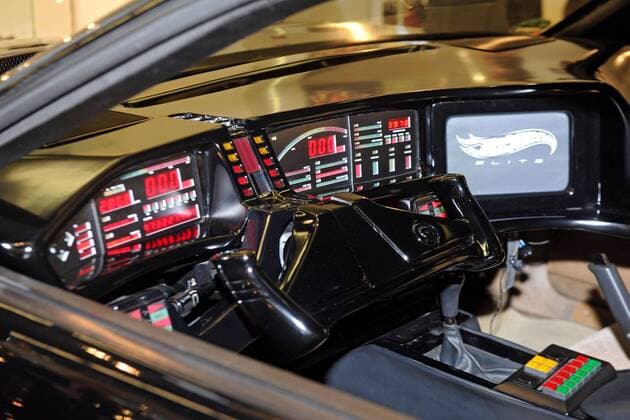 Spielwarenmesse 2013. Das sprechende Kultauto aus der US-amerikanischen Fernsehserie Knight Rider , K.I.T.T. der Spielwarenmesse am 30.01.2013 in Nürnberg.