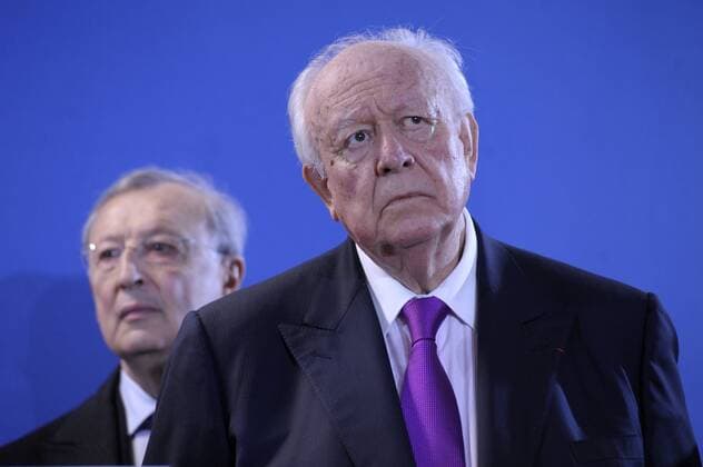 Jean Claude Gaudin - maire de Marseille - Roland Blum - 1er adjoint - Marseille - 08 02 2013 FranckPennant PANORAMIC 