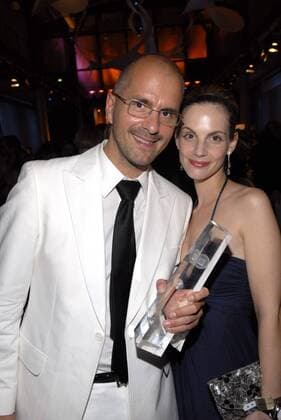 Christoph Maria Herbst + frau und Fernsehpreis Deutscher Fernsehpreis 2007 am 29.09.2007 in Köln Coloneum Preis, roter Teppich, Party, Feier, Köln, Fest, Gala, Abend, elegant