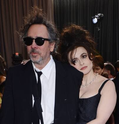 Director Tim Burton and actress Helena Bonham Carter arrive on the red carpet at the 85th Academy Awards at the Hollywood and Highlands Center in the Hollywood section of Los Angeles on February 24, 2013.  LAP201302241546