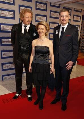 Thomas Gottschalk, Ursula von der Leyen, Günther Jauch Deutscher Medienpreis 2012 wird an George Clooney im Kongress Centrum Baden Baden am 26.02.2013 verliehen