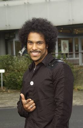 Der Schauspieler und Sänger Patrick Dewayne, einer der Paten des RTL-Spendenmarathon 2004 , aufgenommen am 04.11.2004 bei einer Pressekonferenz in Köln.