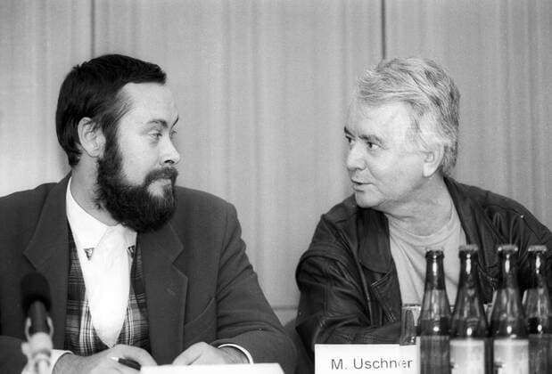 Gesprächsrunde des Kautsky-Bernstein-Kreises e.V. in Berlin: Manfred Uschner (re.) und Thomas Krüger (Deutschland SPD)
