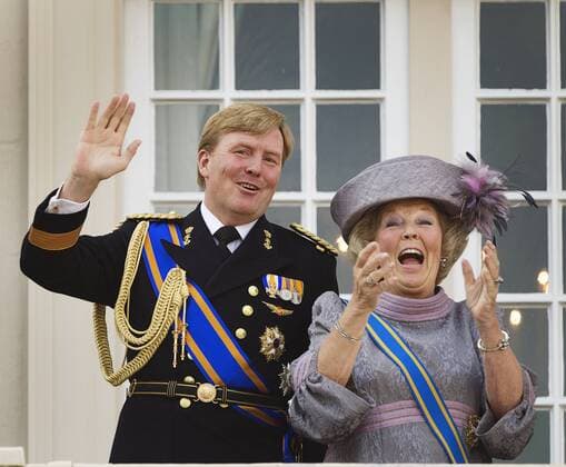Netherlands, 21-09-2010, DEN HAAG, Prinsjesdag Balkon scene. Königin Beatrix und Prinz Willem Alexander 