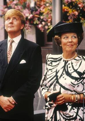 Japan, Tokyo, oktober 1991 Königin Beatrix und Prinz Willem Alexander 