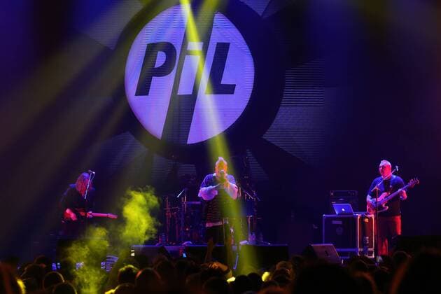ITAR-TASS: MOSCOW, RUSSIA. JUNE 19, 2013. Public Image Ltd vocalist John Lydon (Johnny Rotten) performs at a concert in Izvestiya Hall.  RE11F201