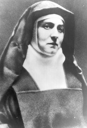 Edith Stein as a carmelite nun under the name of Sister Teresia Benedicta A Cruce. She was arrested by the Nazis during WWII for having jewish blood and sent to the gas chambers of Auschwitz. She was later canonized by the Catholic church. c.1922 - 1930, Konzentrationslager, KZ UnitedArchives00194037 