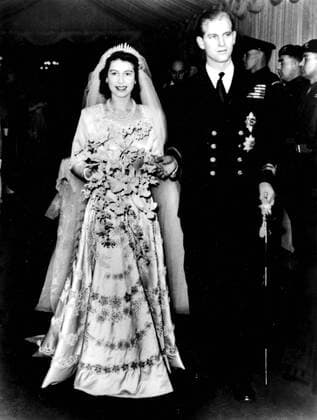 The marriage of Princess Elizabeth (later to be Queen Elizabeth II) to Philip Mountbatten (Duke of Edinburgh) - 20th November 1947 UnitedArchives00337818 