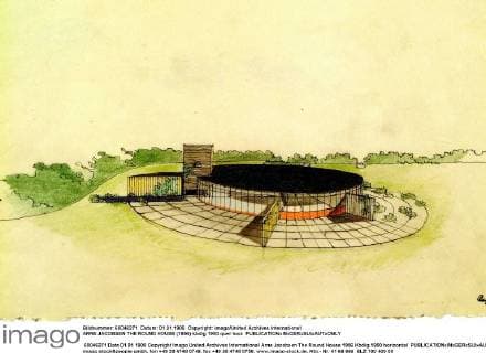 Architektur von Arne Jacobsen ARNE JACOBSEN THE ROUND HOUSE (1956) UnitedArchives00849956 