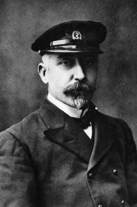 Adrien de Gerlache de Gomery - Adrien Victor Joseph Baron de Gerlache de Gomery (1866-1934) a Belgian naval officer who lead the first Antarctic expedition to concentrate on scientific observation from 1897 to 1899. Sailing with him as mate on the Belgica was Roald Amundsen, who on a subsequent expedtition of his own was the first to reach the South Pole. The Belgica was trapped in the pack ice of the Antarctic for 13 months and became the first vessel to winter in the Antarctic. Adrien Baron de Gerlache de Gomery assisted the English explorer Sir Ernest Shackleton in planning his Antarctic crossing of 1914 to 1917. Â UnitedArchives00895003 