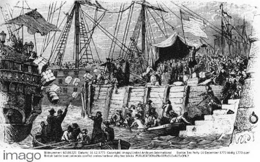 Boston Tea Party 16 December 1773 UnitedArchives00932892 