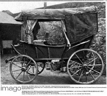 Florence Nightingale Crimean War Cart , Krankenschwester  UnitedArchives00957042