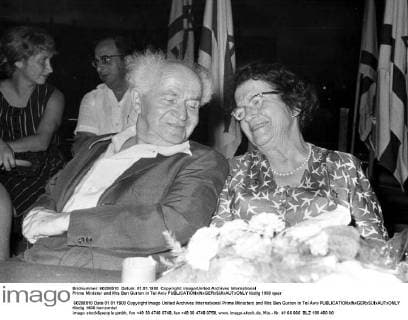 Prime Minister and Mrs Ben Gurion in Tel Aviv  UnitedArchives01011993