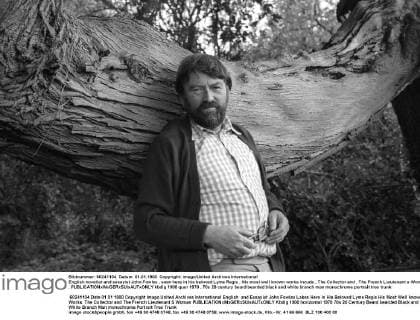 English novelist and essayist John Fowles , seen here in his beloved Lyme Regis . His most well known works incude , The Collector and , The French Lieutenant s Woman .  UnitedArchives01153632