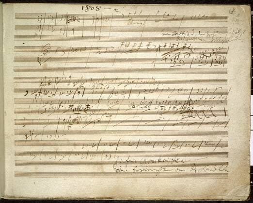Sketches by Beethoven - Beethoven s Pastoral symphony  UnitedArchives01236551