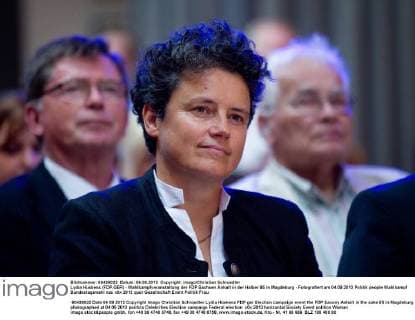 Lydia Hüskens (FDP,GER) - Wahlkampfveranstaltung der FDP Sachsen Anhalt in der Halber 85 in Magdeburg - Fotografiert am 04.09.2013