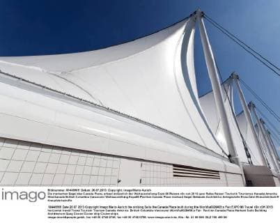 Die markanten Segel des Canada Place, erbaut anlässlich der Weltausstellung Expo 86