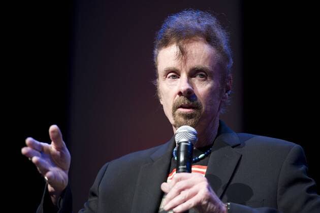 T.C. BOYLE, Thomas, USA, Autor, Schriftsteller, Porträt, Portrait, angeschnittenes Einzelbild, Einzelmotiv, während einer Lesung im Rahmen des Literaturfestivals Lit.Cologne Spezial im Theater am Tanzbrunnen am 19.09.2013 in Köln, Â