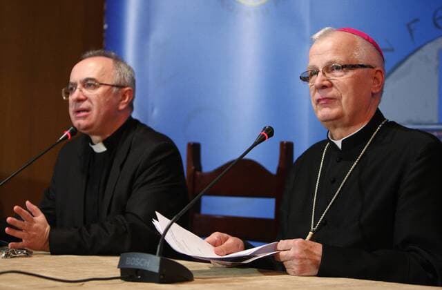 Archbishop tries to explain his shocking words about pedophilia in Polish church - Warsaw, Poland . Archbishop JOZEF MICHALIK , JOZEF KLOCH EN_01100638_0008 