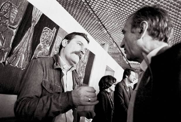 Solidarity activists Lech Walesa (L) and Tadeusz Mazowiecki (R) pictured in 1980. Tadeusz Mazowiecki, first non-communist prime minister of Poland EN_00019727_0026 