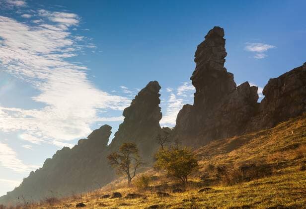 Felsen der Teufelsmauer bei Weddersleben
