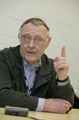 Ingvar Kamprad, founder of IKEA pictured in Prague, Czech Republic on January 26, 2005. (CTKxPhoto RobertxZlatohlavek) CTKPhotoF201311120905201 