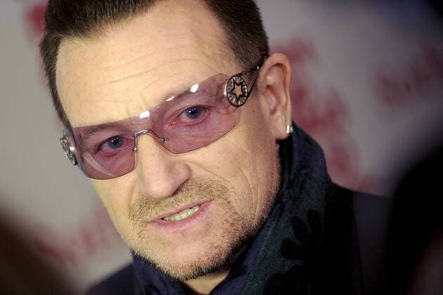 Bono (U2) bei der (RED) Auction Celebrating Masterworks Of Design and Innovation bei Sotheby s. New York, 23.11.2013 Foto:xD.xVanxTinex xFuturexImage