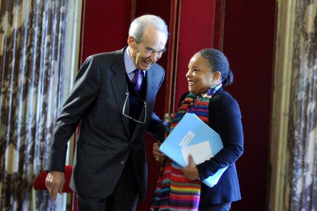 Robert Badinter und Christiane Taubira - Paris - 25 11 2013 GerardRoussel PANORAMIC 