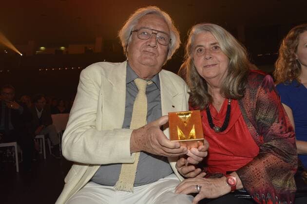 München - Verleihung Deutscher Regiepreis Metropolis im Münchner Audi Zentrum - Rainer Erler (Ehrenpreis) mit Ehefrau Renate
