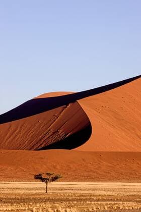 Namib Desert, Namib Naukluft Park, Sossusvlei Dunes in Namibia