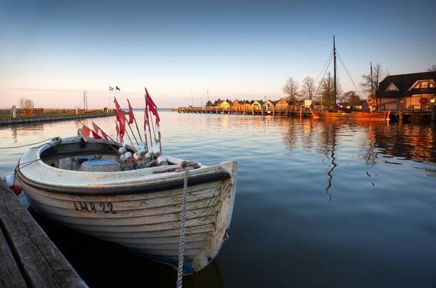 Der Hafen in Althagen am Bodden