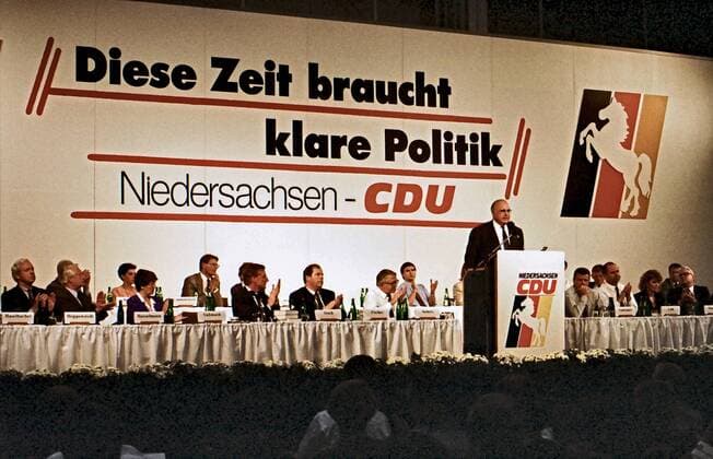 Dr. Helmut Kohl - hier auf CDU Landesparteitag am 18.09.1991 in Hannover