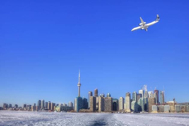 Skyline, Toronto, Ontario, Kanada, Winter