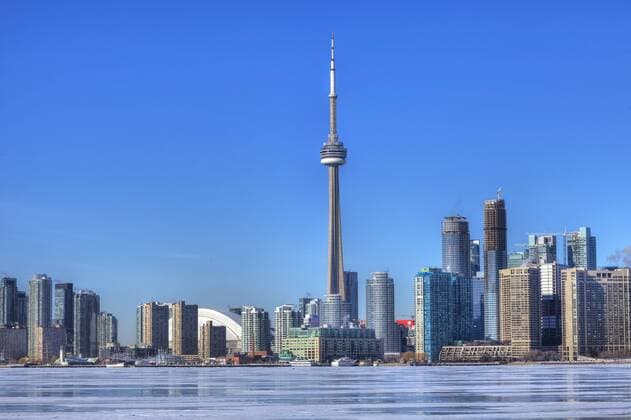 Skyline, Toronto, Ontario, Kanada, Winter