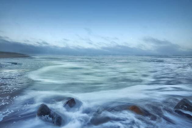 Stürmisches Meer am Morgen, Loekken, Dänemark, Europa iblema03779437.jpg