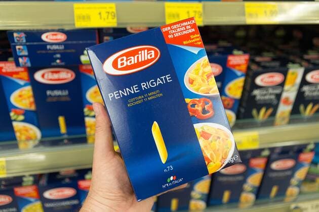 Packung Barilla Penne Rigate Nudeln Pasta