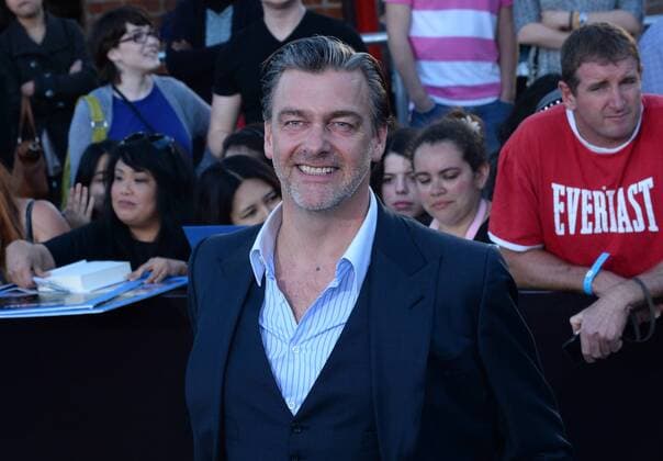 Cast member Ray Stevenson attends the premiere of the sci-fi motion picture Divergent at the Regency Bruin Theatre in the Westwood section o fLos Angeles on March 18, 2014. Storyline: Set in a futuristic dystopia where society is divided into five factions that each represent a different virtue, teenagers have to decide if they want to stay in their faction or switch to another - for the rest of their lives.  LAP2014031863