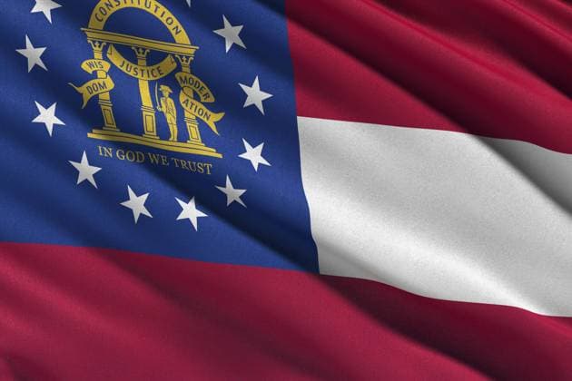 USA: Georgia Flagge von Georgia iblcrs03878998.jpg