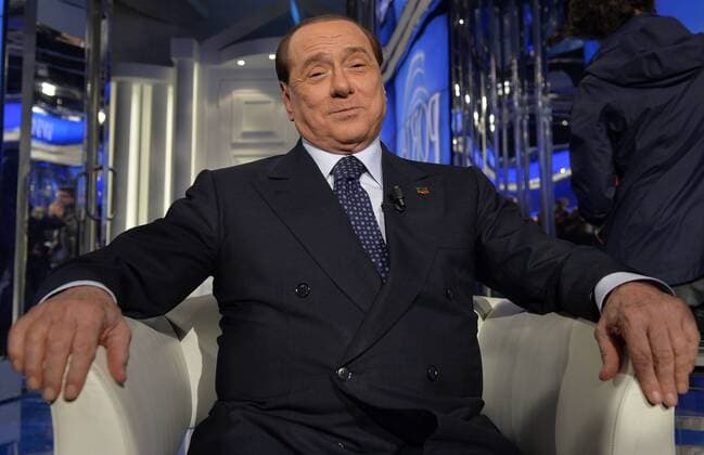 (140424) -- ROME, April 24, 2014 (Xinhua) -- Italian former Prime Minister, Forza Italia Party leader Silvio Berlusconi records a TV programme named door to door in Rome, Italy, April 24, 2014. Berlusconi started his party s election campaign for the European Parliament election which is scheduled to be held in the next month. (Xinhua Alberto Lingria) ITALY-ROME-SILVIO BERLUSCONI-TV SHOW 