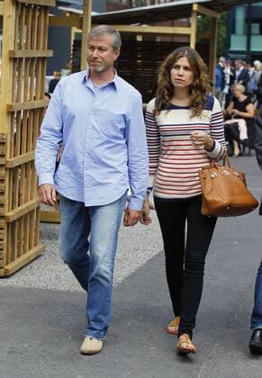 Art Basel 2013, the most important Art Trade Fair in the World with Celebrities: Russian Billionaire Roman Abramowitsch with girlfriend Daria Zhukova Art Basel 2013