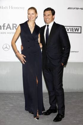 Karolina Kurkova and Archie Drury attending the amfAR s 21st Cinema Against Aids Gala at the 67th Cannes Film Festival held at Hotel du Cap-Eden-Roc in Antibes on May 22, 2014
